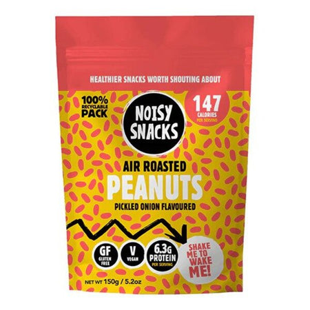 Noisy Snacks Air Roasted Peanuts Pickled Onion Flavoured 150g-A