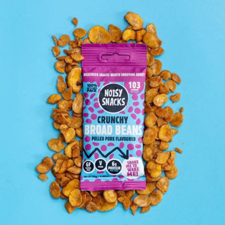 Noisy Snacks Coated Broad Beans Pulled Pork Flavoured 25g-B