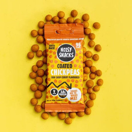 Noisy Snacks Coated Chickpeas Chip Shop Curry Flavoured 25g-B