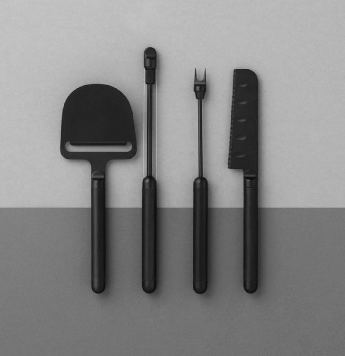 Normann Copenhagen Pebble Cheese Fork Black