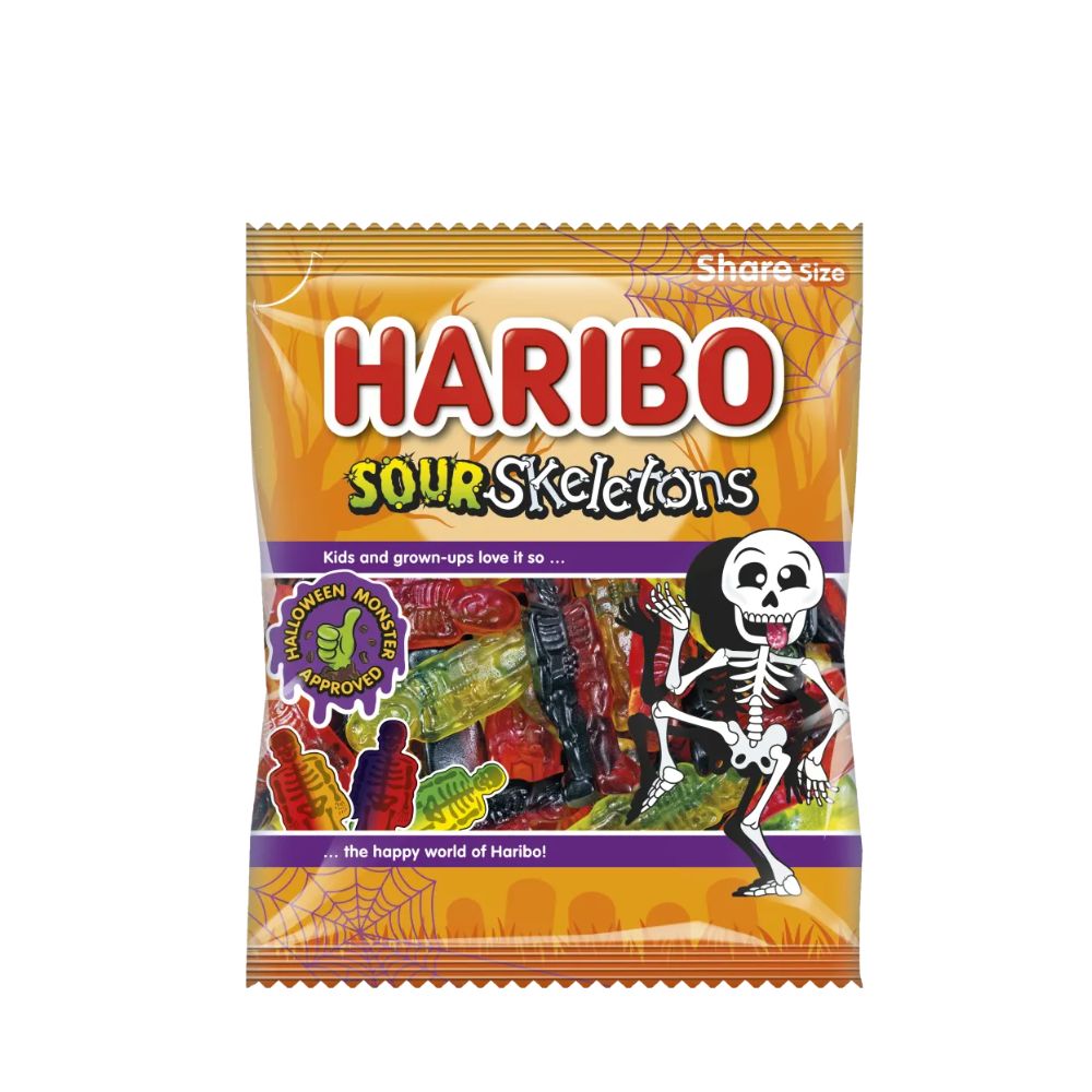 Haribo Sour Skeletons Halloween 160g