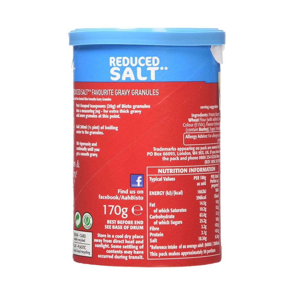 Bisto Gravy Granules Reduced Salt