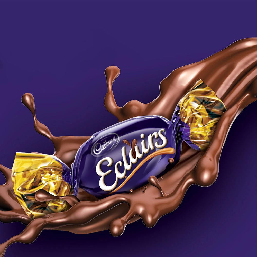 Καραμέλες με Γέμιση Σοκολάτα Γάλακτος Cadbury Eclairs Classic 130g