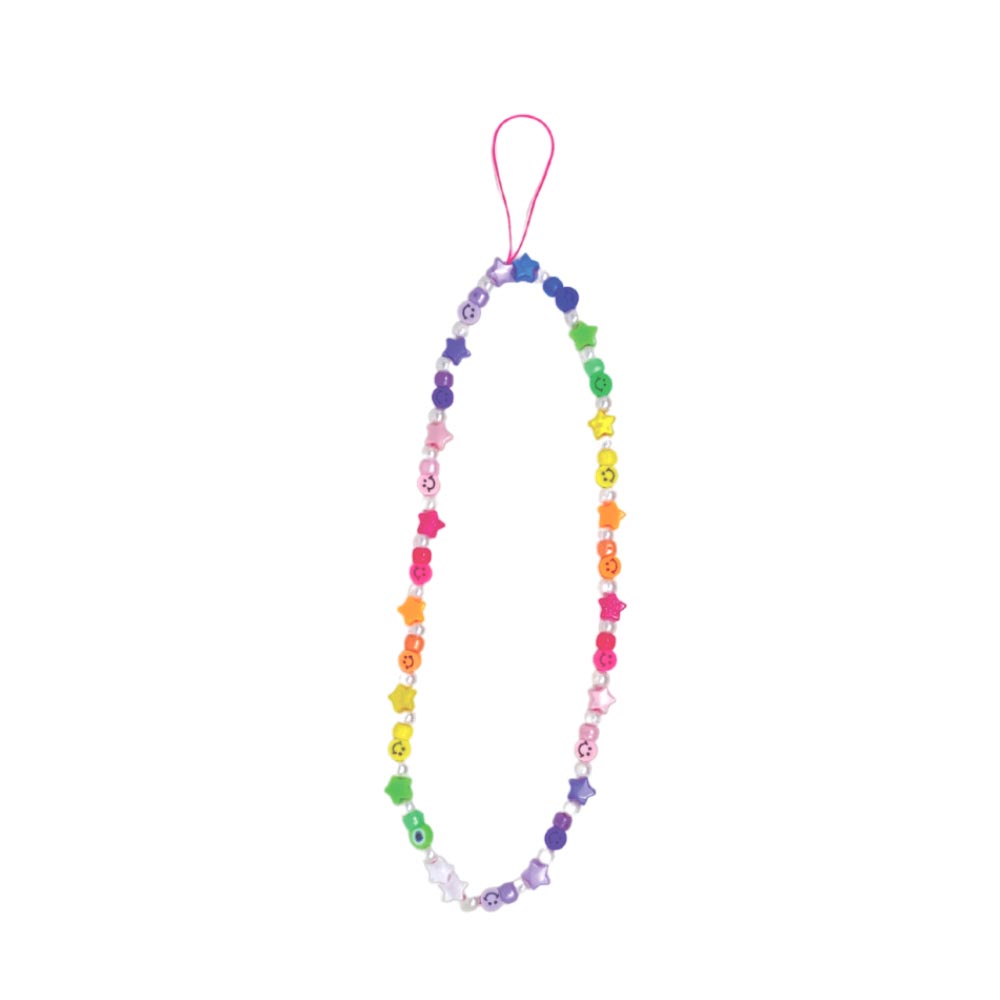 Αξεσουάρ Κινητού The Mamacita Store Handmade Phone Strap Smiley Rainbow Stars