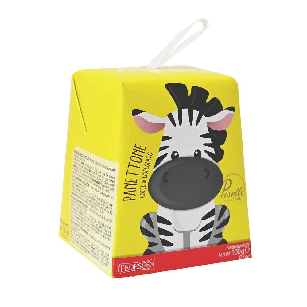 Πανετόνε Με Κομματάκια Σοκολάτας Piselli Panettone Mini Zebra With Chocolate Chips 100g