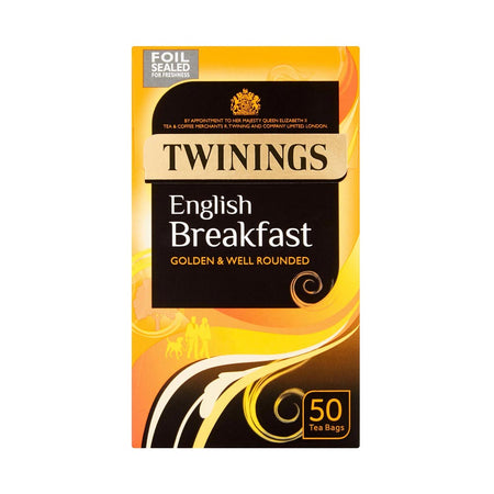 Τσάι Μαύρο Twinings English Breakfast Golden and Well Rounded 50 Tea Bags