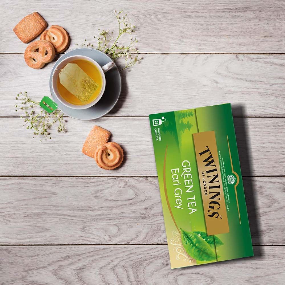 Τσάι Πράσινο Twinings Green Tea Earl Grey 25 Φακελάκια