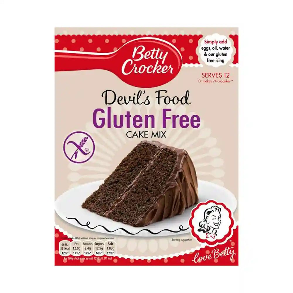 Betty Crocker Devils Food Gluten Free Cake Mix 425g