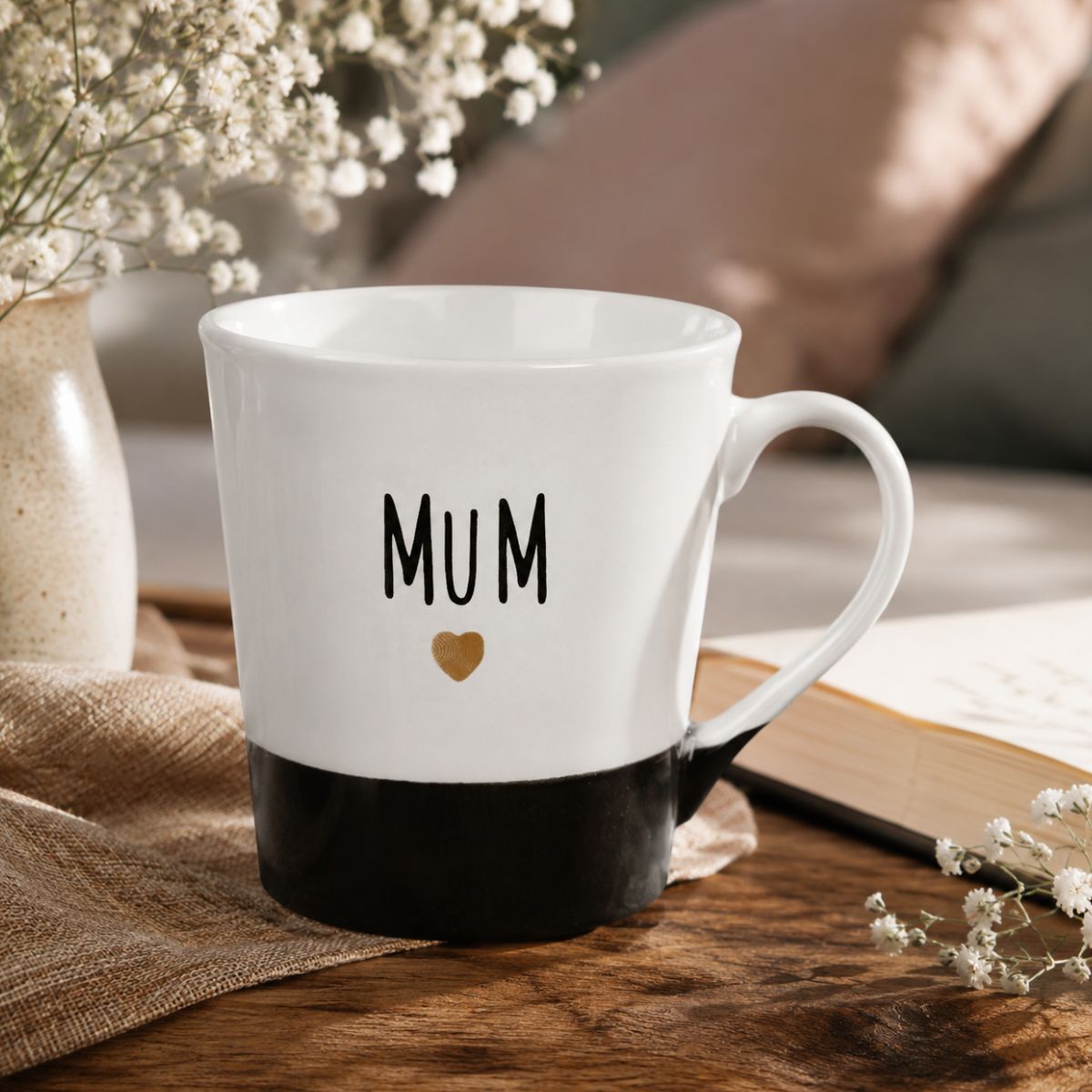 Πορσελάνινη Κούπα Ασπρόμαυρη Mum
