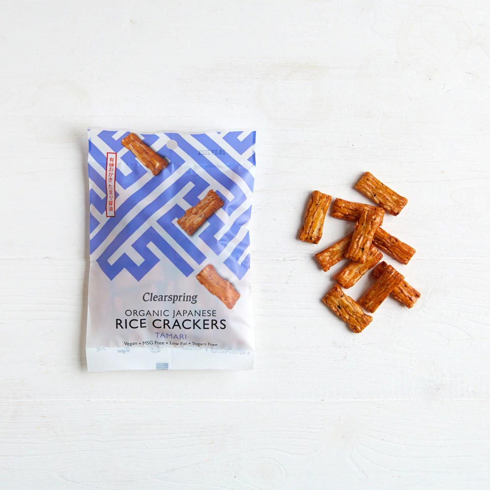 Κράκερ Ρυζιού Βιολογικά Clearspring Organic Japanese Rice Crackers Tamari 50g