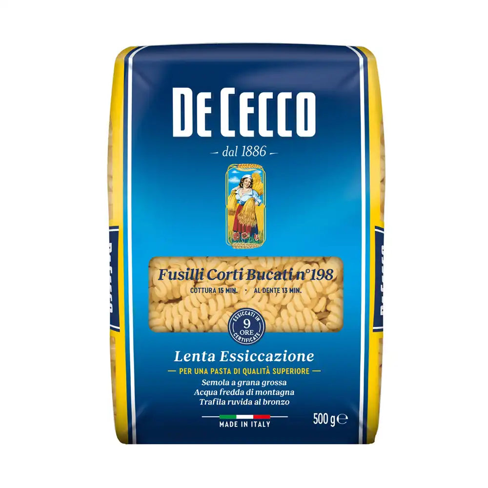 De Cecco Classic No 198 Fusilli Corti Bucati 500g