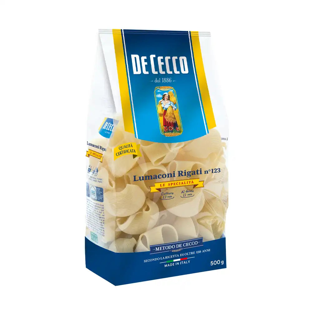 De Cecco Le Specialita No 123 Lumaconi Rigati 500g