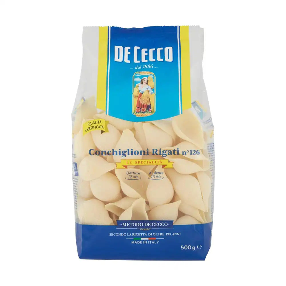De Cecco Le Specialita No 126 Conchiglioni Rigati 500g