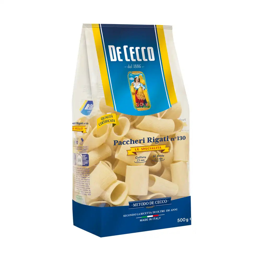 Ζυμαρικά De Cecco Le Specialita No 130 Paccheri Rigati 500g