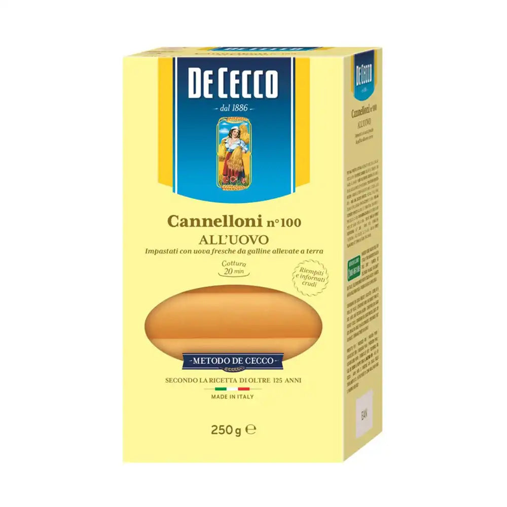 De Cecco No 100 Cannelloni All Uovo 250g