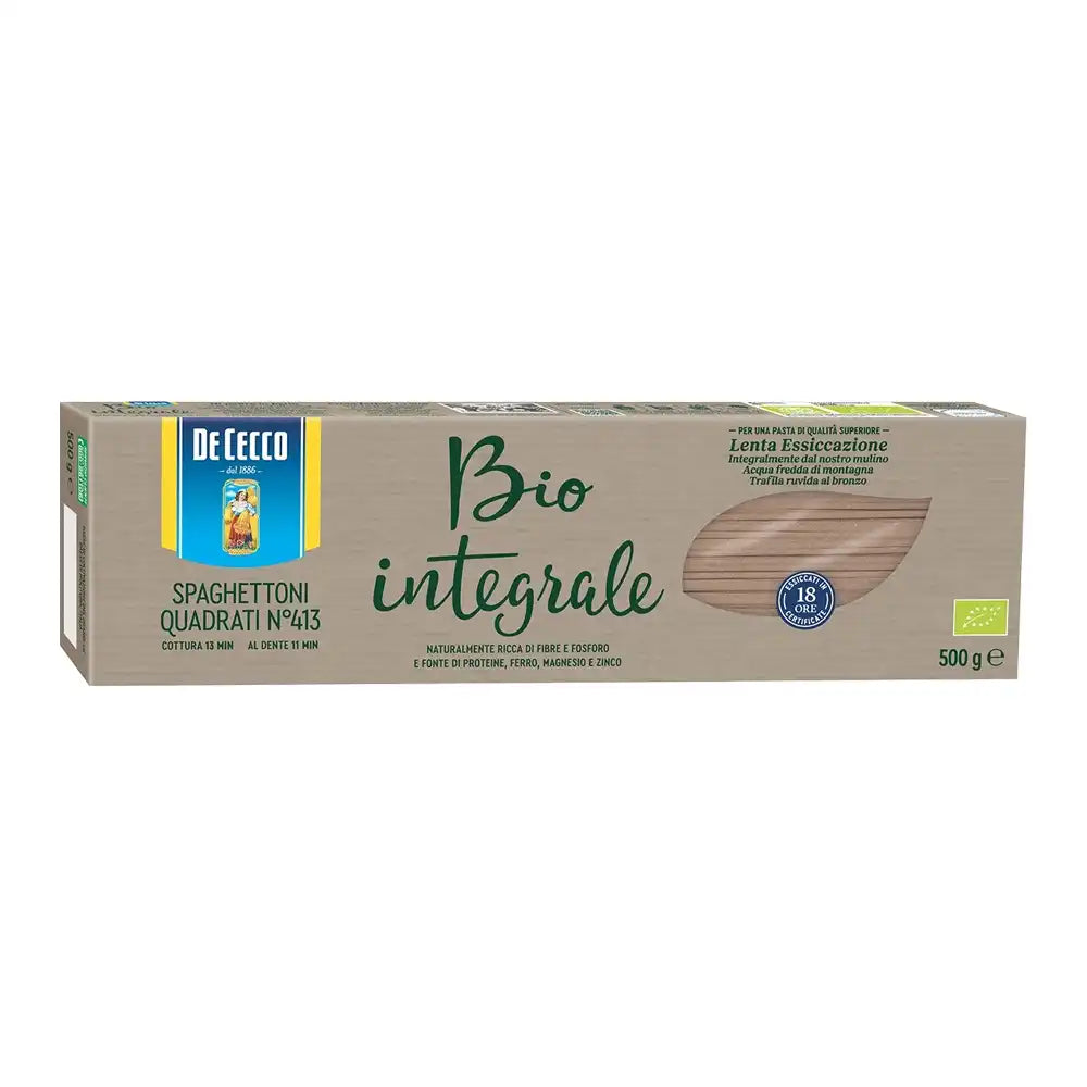 De Cecco No 413 Spaghettoni Quadrati Bio Integrale 500g