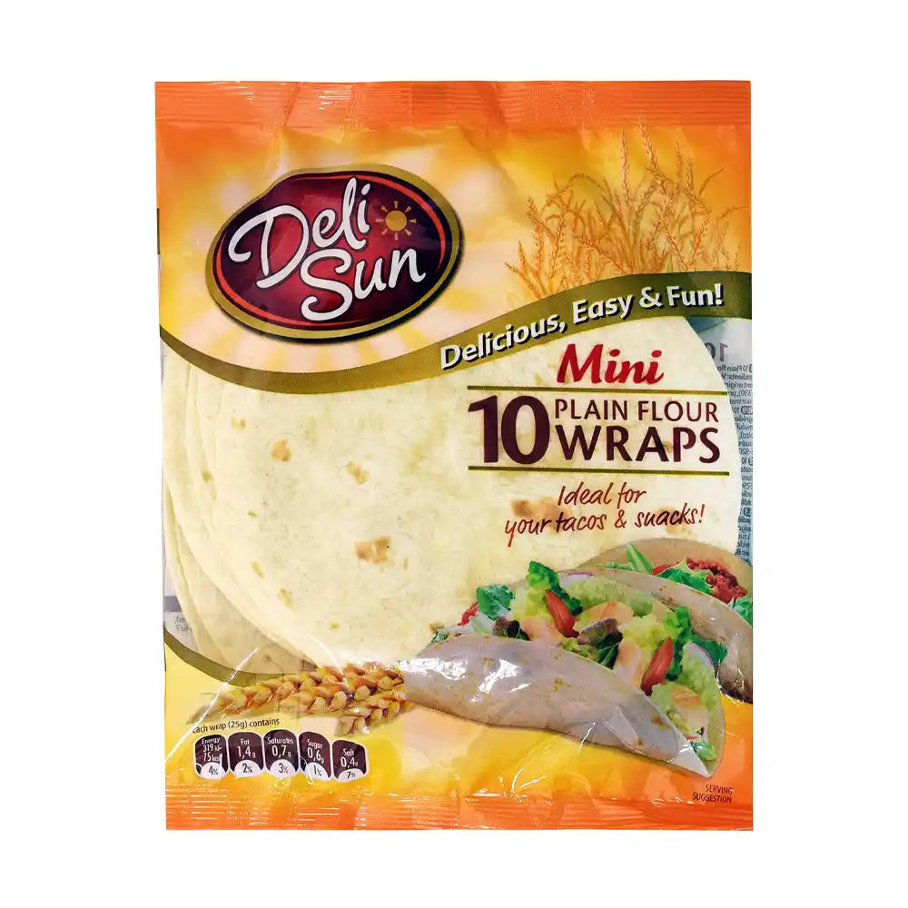 Deli Sun Mini Plain Wraps 250g