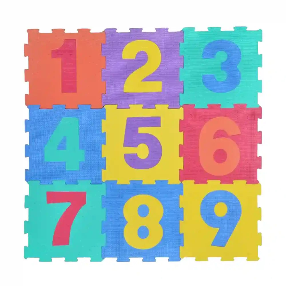 Παιδικό Δάπεδο Ασφαλείας Αριθμοί 9τμχ Eva Foam Puzzle Numbers 9pcs