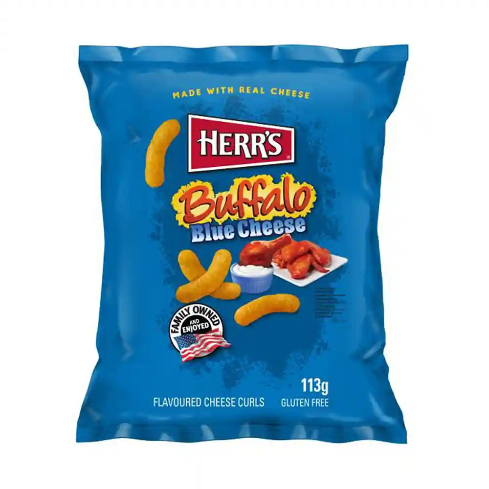 Herr’s Buffalo Blue Cheese Curls 113g