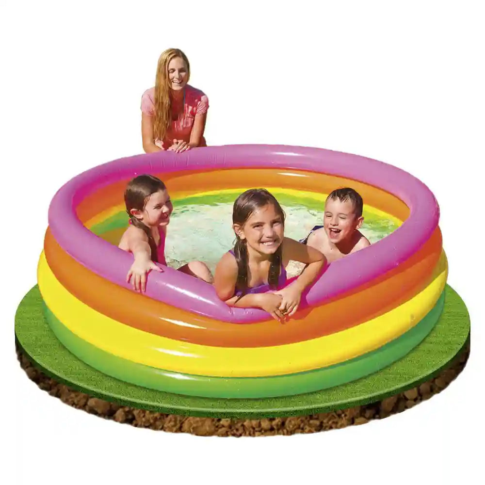 Φουσκωτή Παιδική Πισίνα Πολύχρωμη Intex 147x33cm