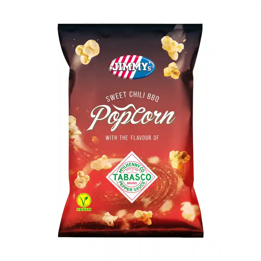 Πόπκορν Jimmys Sweet Chili BBQ Popcorn With Tabasco 90g