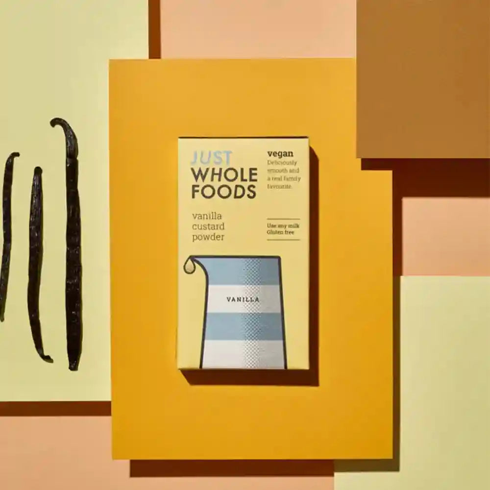 Just wholefoods Custard Cream Real Vanilla Flavoured 100g