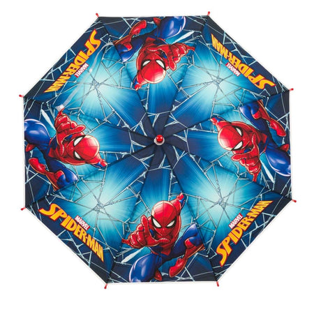 Παιδική Ομπρέλα Αυτόματη Μπλε Κόκκινη Spiderman Μπαστούνι
