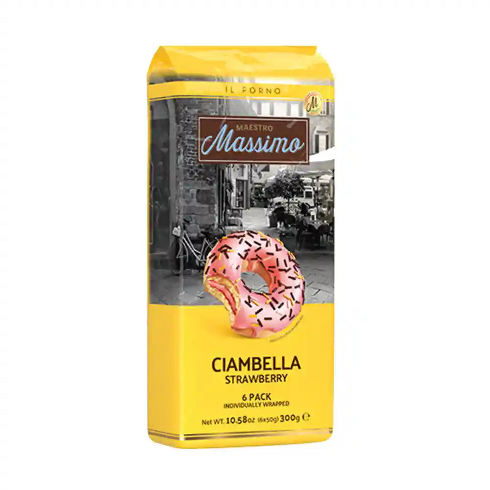 Maestro Massimo Ciambella Strawberry Flavour Coated Donut 300g