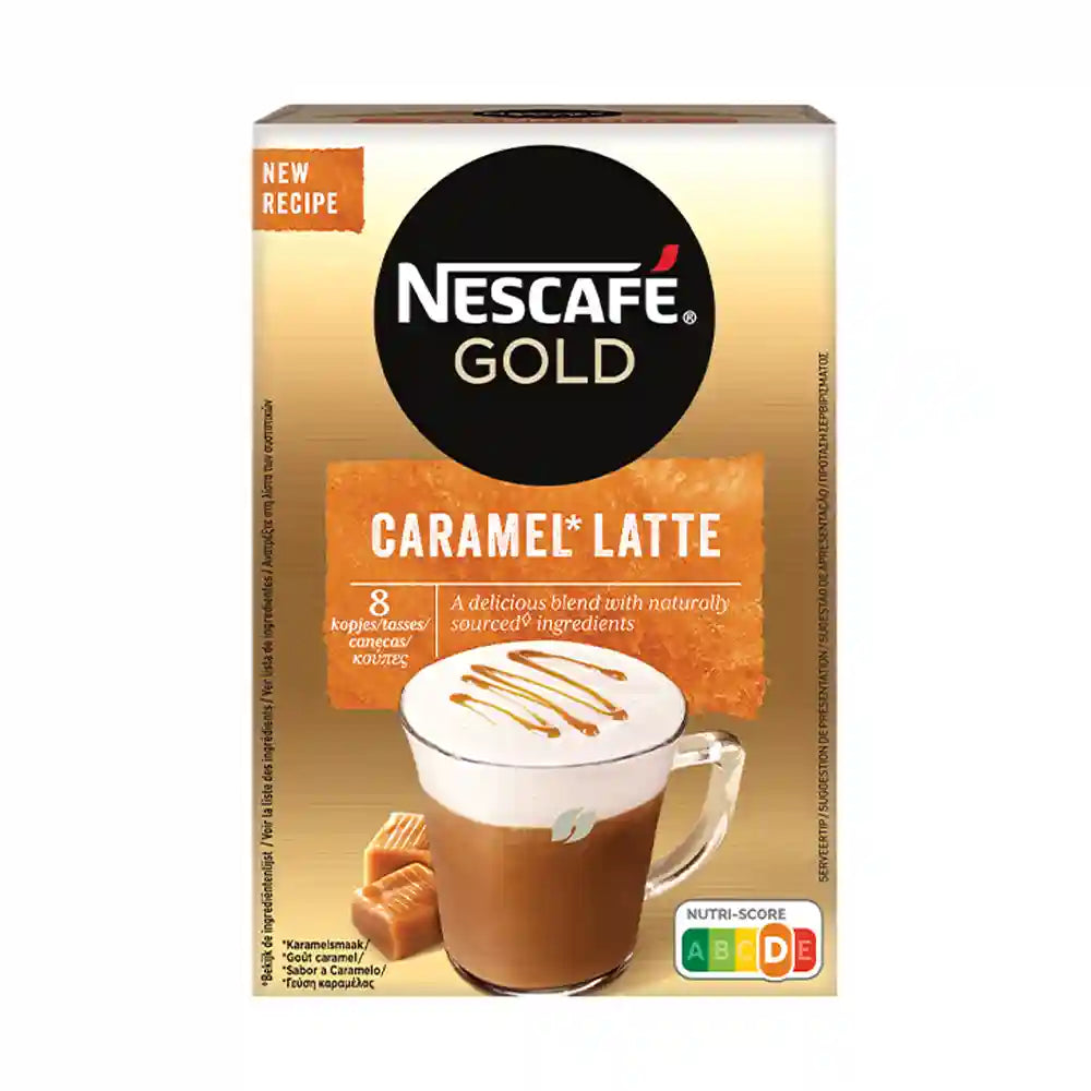 Nescafe Gold Caramel Latte Vegeterian 8x17g