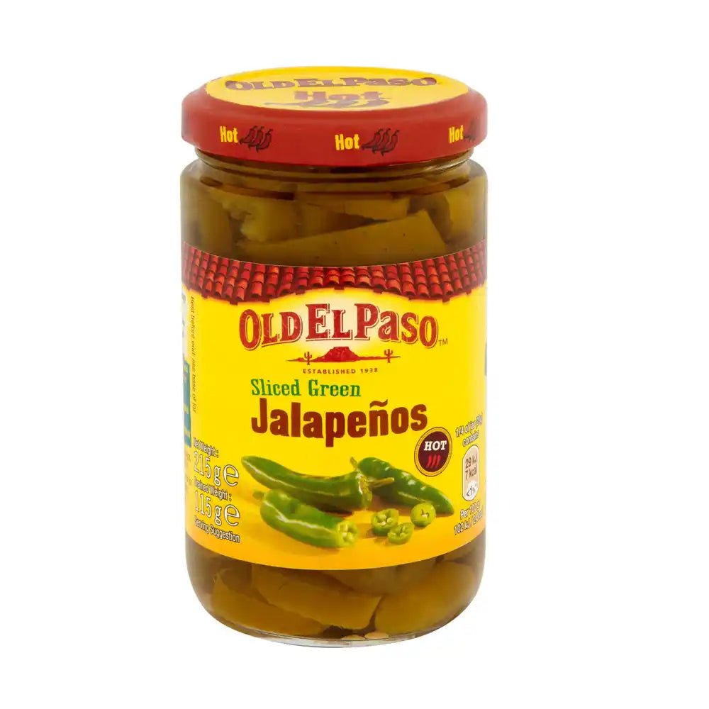 Old El Paso Sliced Green Jalapenos 215g