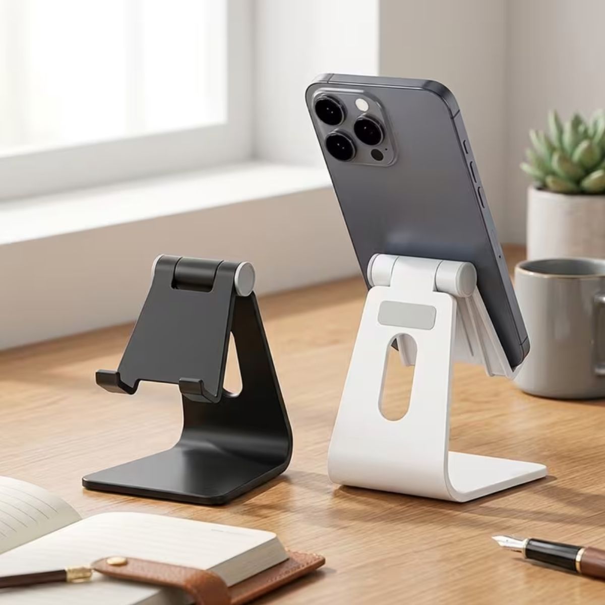 Ρυθμιζόμενη Βάση Κινητού Phone Adjustable Folding Stand Black