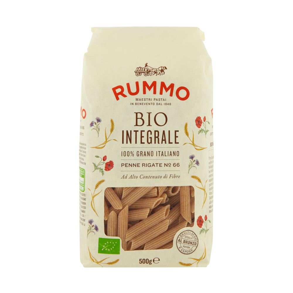 Rummo No 66 Penne Rigate Bio Integrale 500g