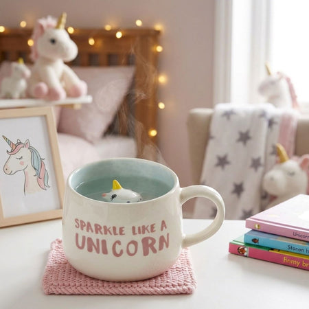 Κεραμική Κούπα Sparkle Like a Unicorn με 3D Μονόκερο στο Εσωτερικό