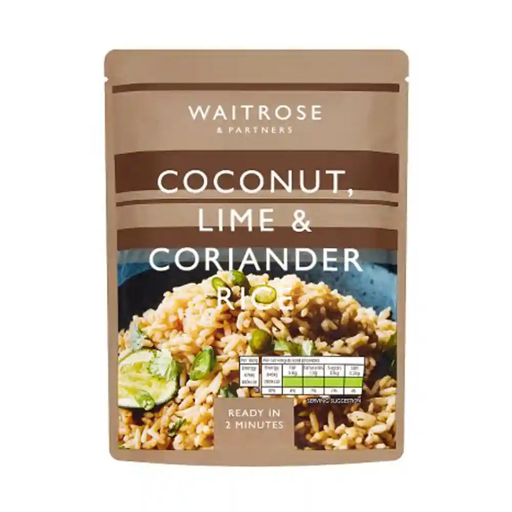 Waitrose Coconut Lime and Coriander Rice Vegan