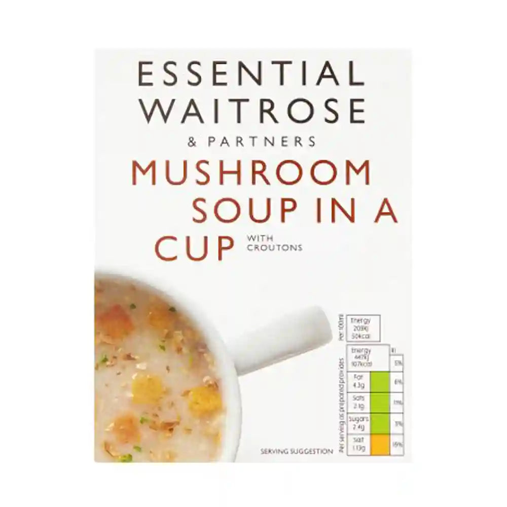 Waitrose Mushroom Soup with Croutons
