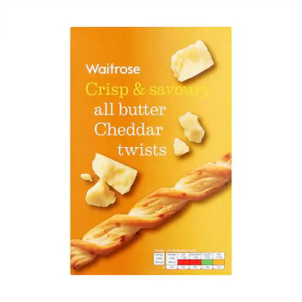 Κρουασίνια Βουτύρου Waitrose All Butter Cheddar Twists 125g