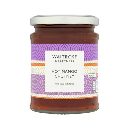 Τσάτνεϊ Μάνγκο Vegan Waitrose Hot Mango Chutney Medium 320g