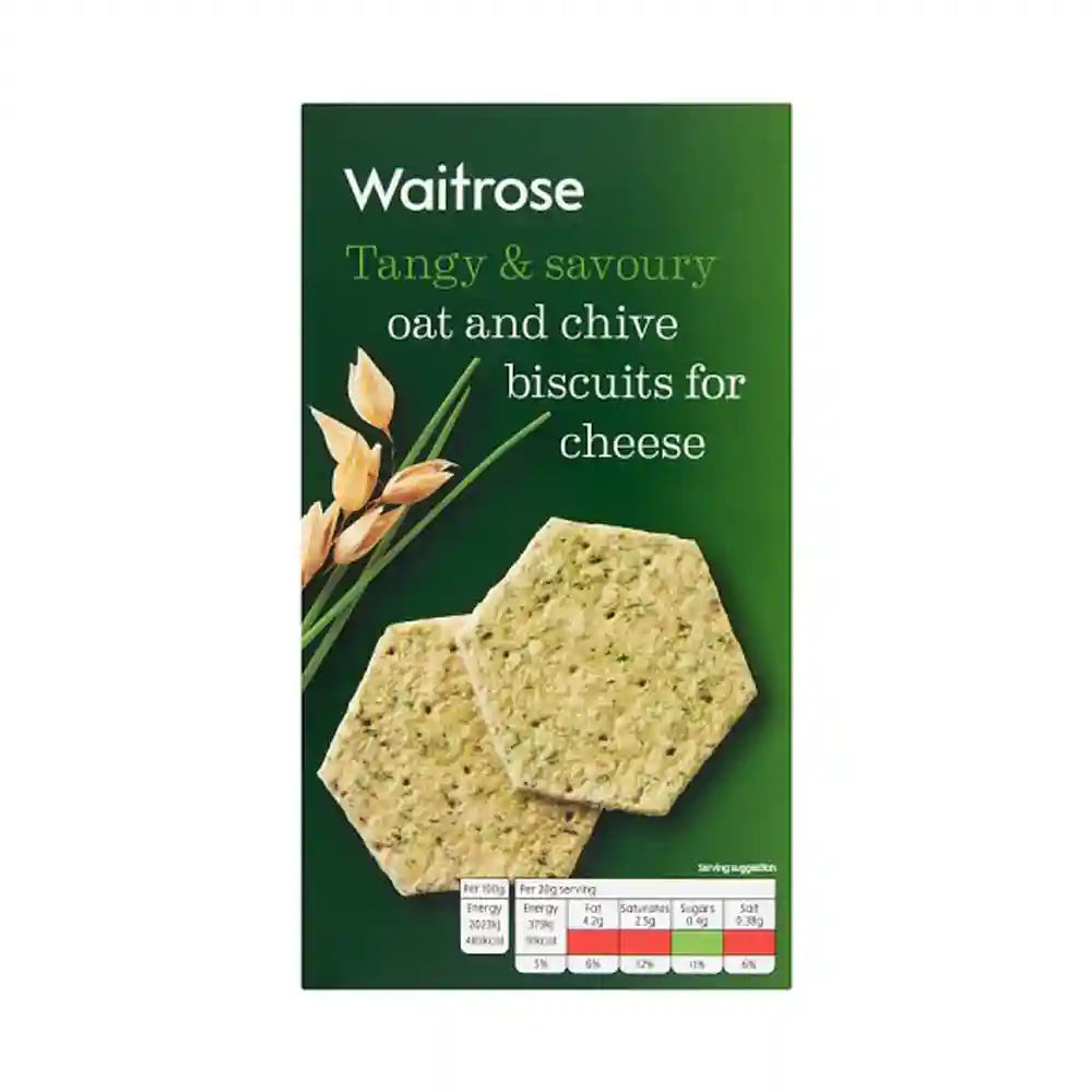 Waitrose Oat and Chive Biscuits for Cheese