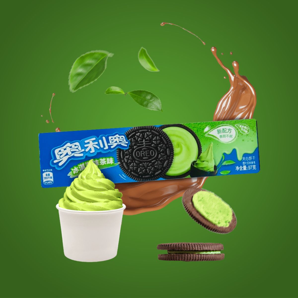 Μπισκότα Γεμιστά Μάτσα Oreo Japanese Ice Cream Matcha Limited Edition