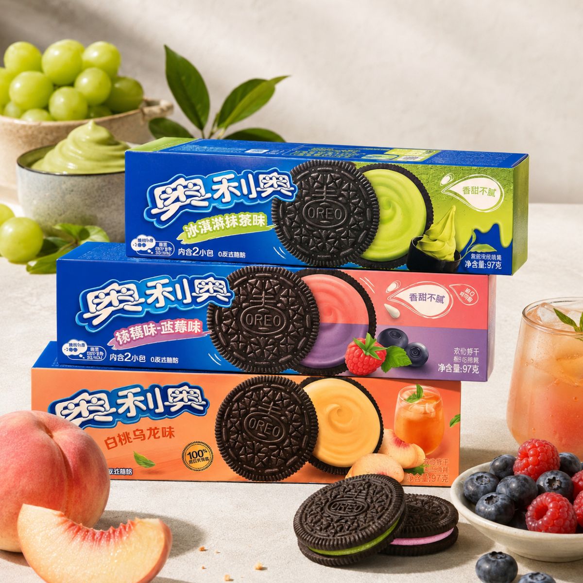 Μπισκότα Γεμιστά Μάτσα Oreo Japanese Ice Cream Matcha Limited Edition