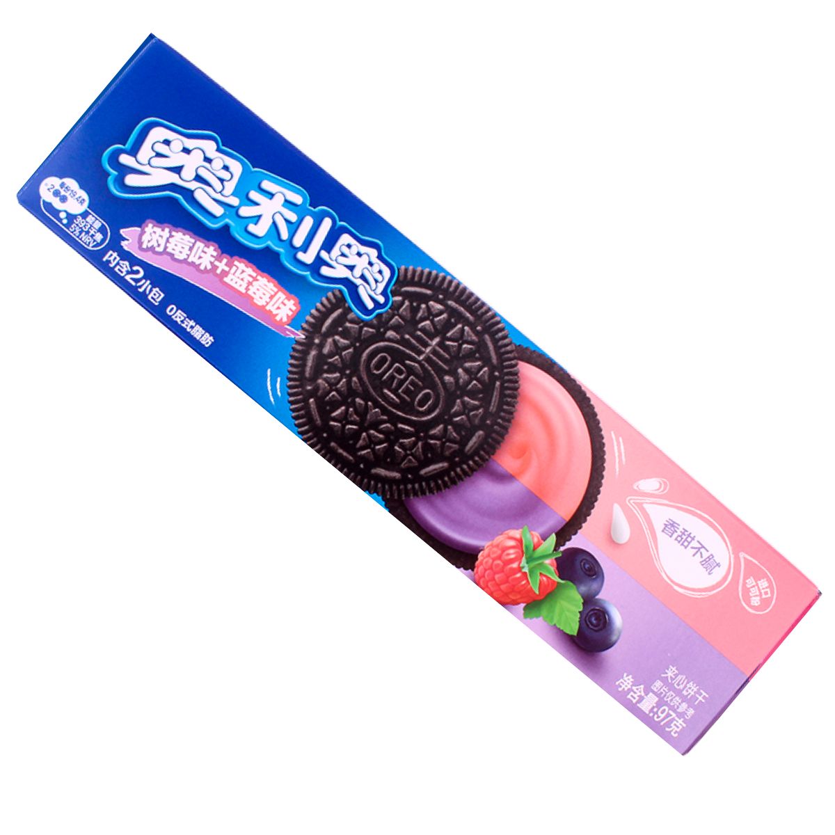 Μπισκότα Γεμιστά Βατόμουρο Μύρτιλο Oreo Japanese Raspberry & Blueberry Limited Edition