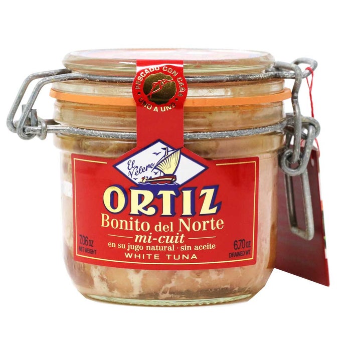 Λευκός Τόνος σε Φυσικό Χυμό Χωρίς Λάδι Ortiz White Tuna in Natural Juice 190g