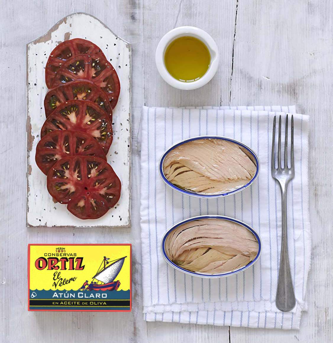 Τόνος Κιτρινόπτερος σε Ελαιόλαδο Ortiz Yellowfin Tuna in Olive Oil 112g
