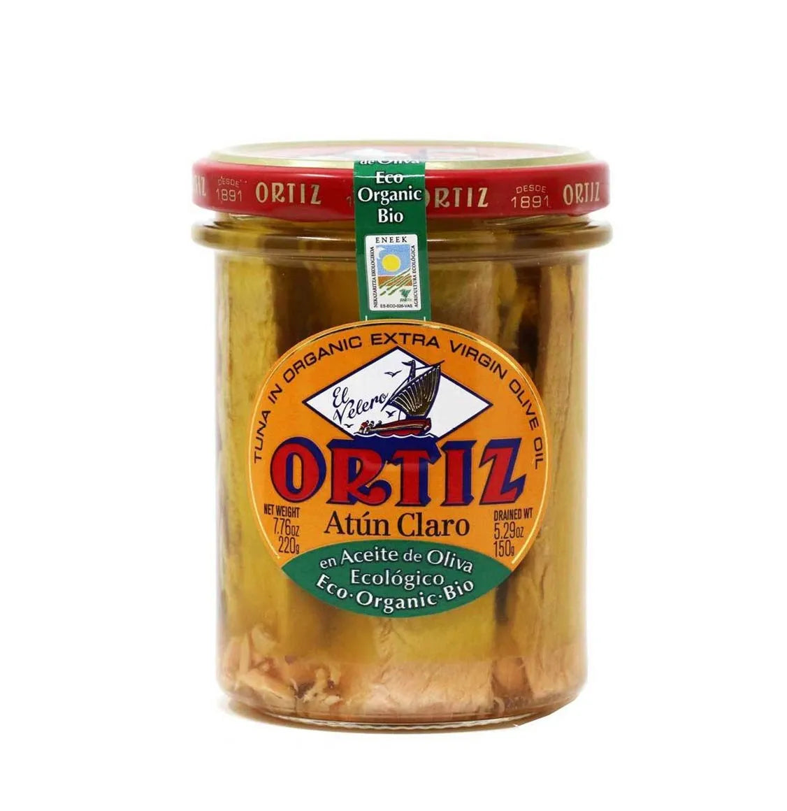 Κιτρινόπτερος Τόνος Ortiz Yellowfin Tuna In Organic Extra Virgin Olive Oil 220g
