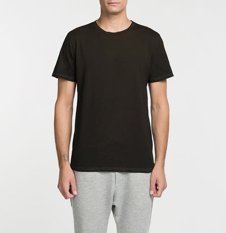 The Project Garments Powder Effect Regular Fit T-shirt Charcoal