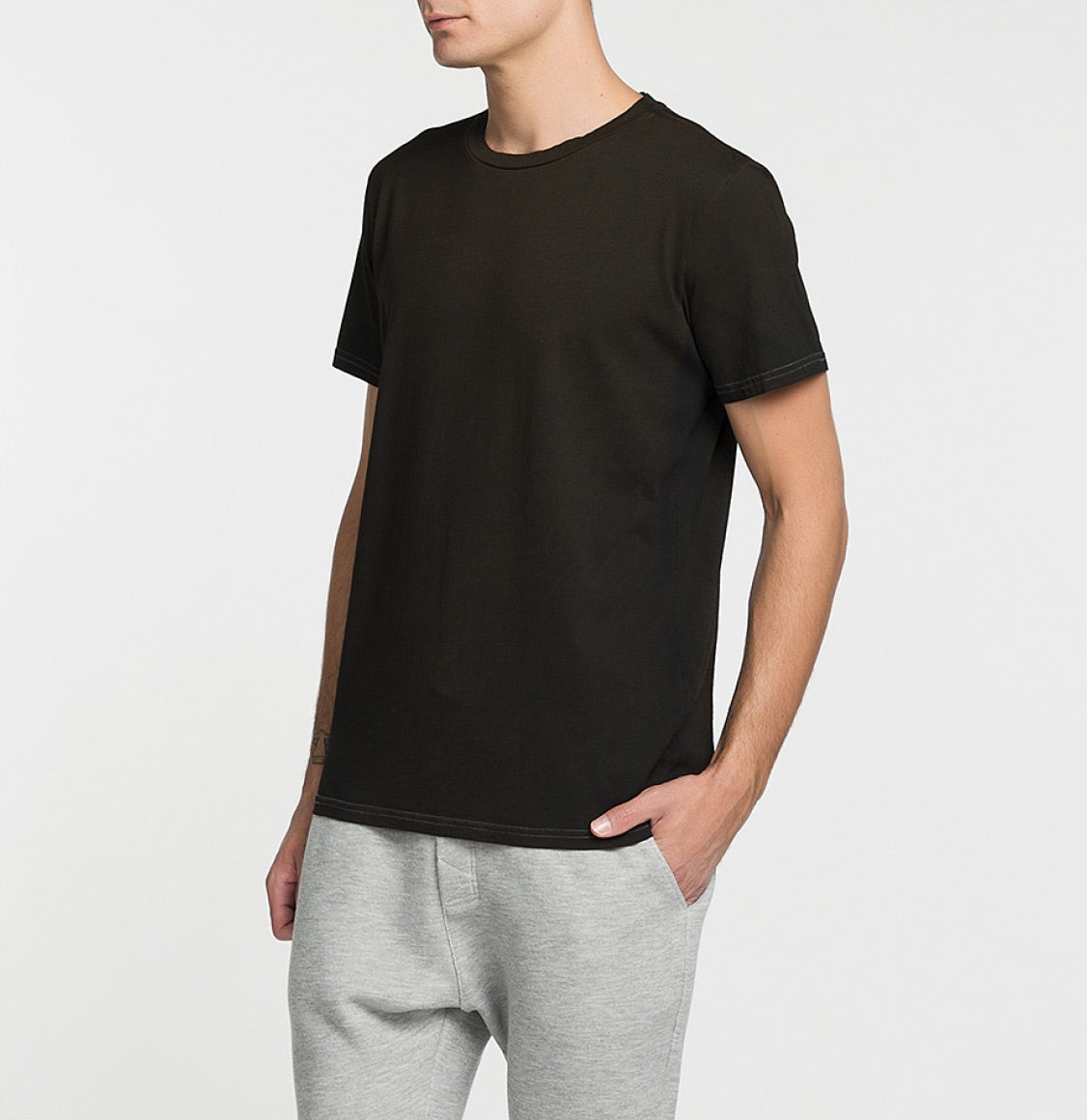 Μπλούζα The Project Garments Powder Effect Regular Fit T-shirt Charcoal