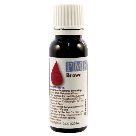 Χρώμα Ζαχαροπλαστικής Καφέ PME Natural Food Color Brown 25g