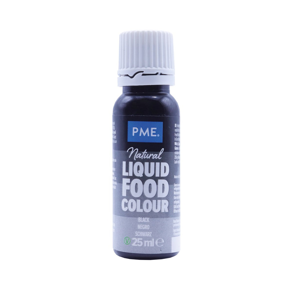 Χρώμα Ζαχαροπλαστικής Μαύρο PME Natural Liquid Food Colour Black 25ml