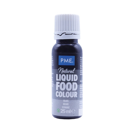 Χρώμα Ζαχαροπλαστικής Μαύρο PME Natural Liquid Food Colour Black 25ml