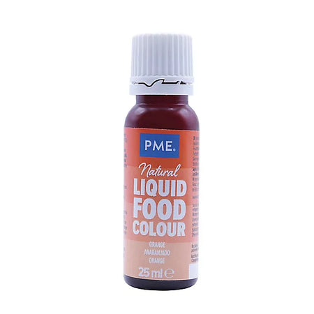 Χρώμα Ζαχαροπλαστικής Πορτοκαλί PME Natural Liquid Food Colour Orange 25ml